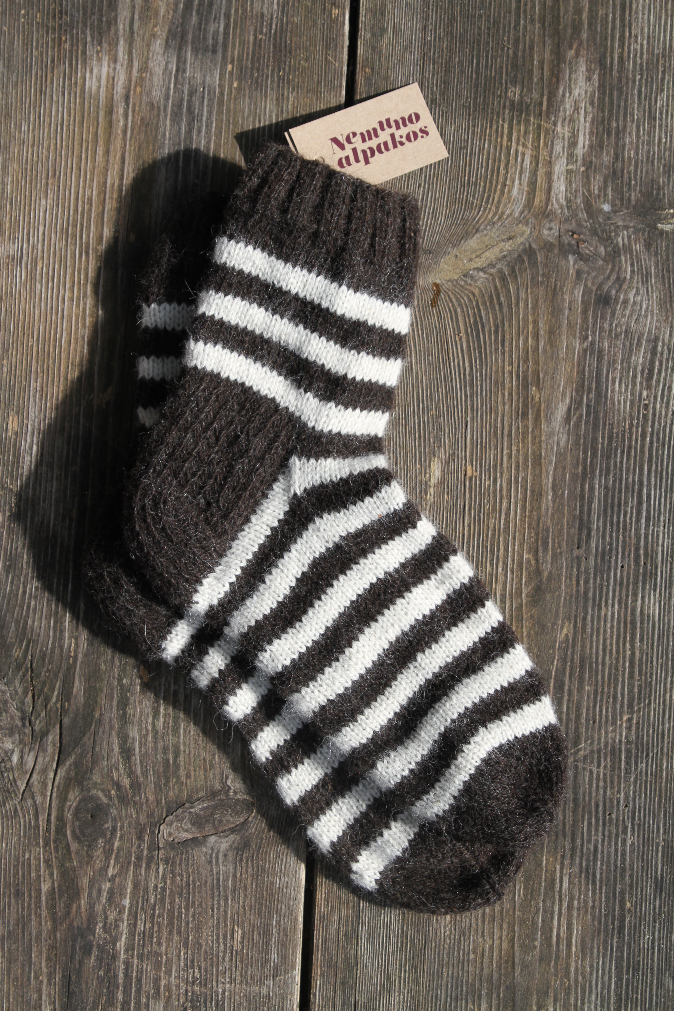 Vyriškos/moteriškos alpakų vilnos kojinės - 41 - Nemuno alpakos