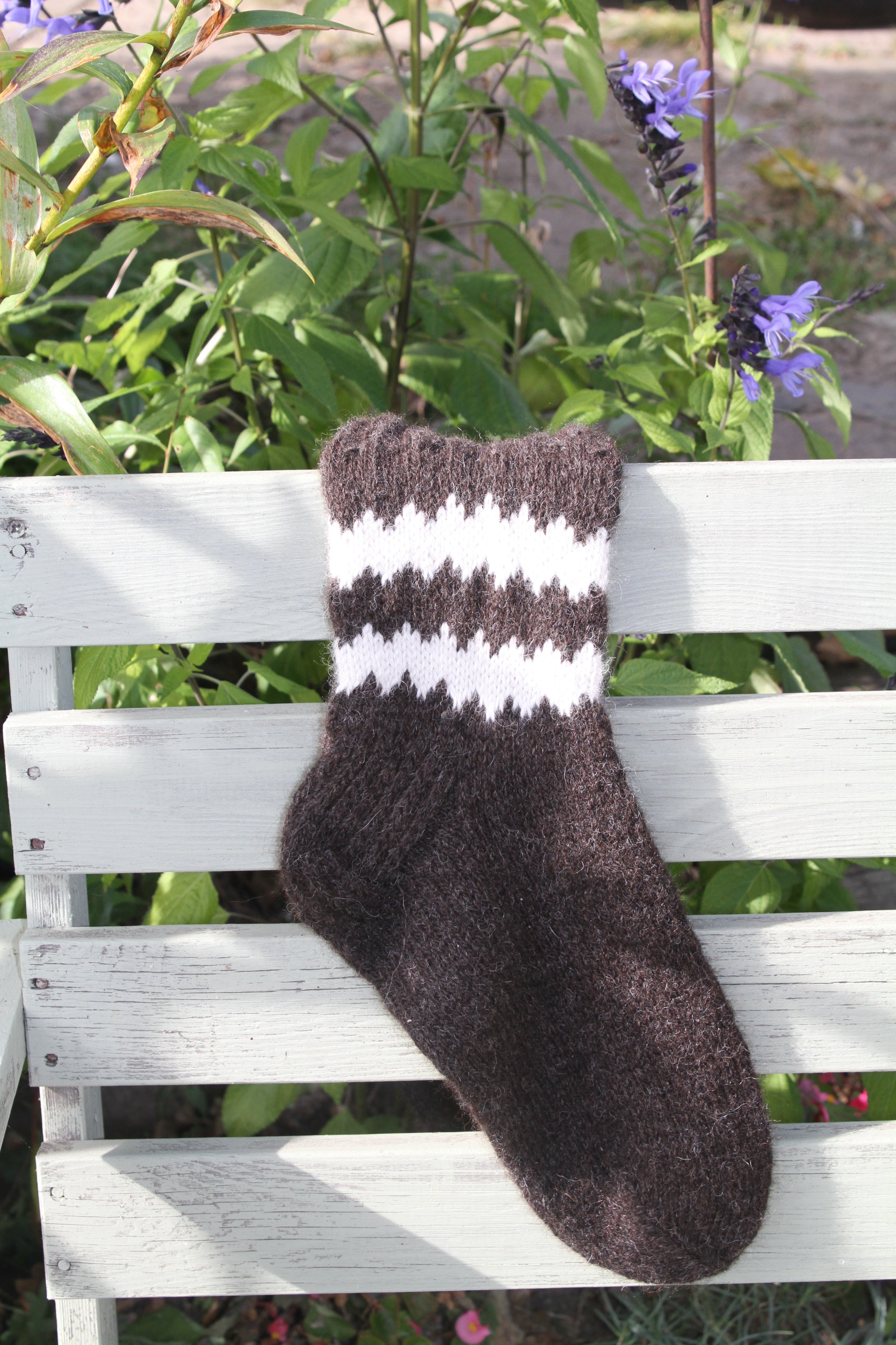 Vyriškos alpakų vilnos kojinės - 45 - Nemuno alpakos