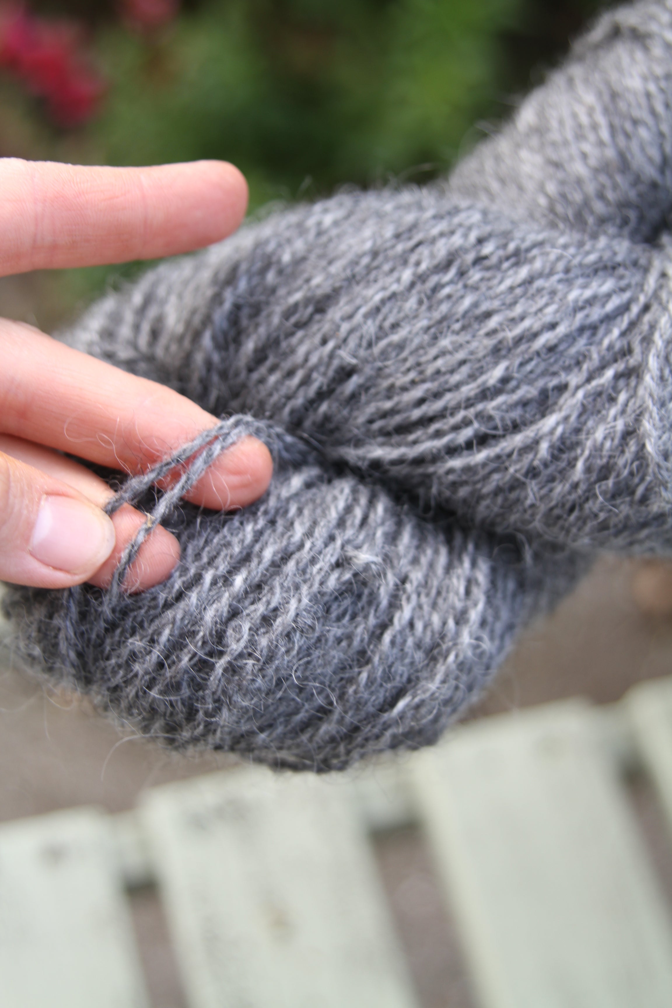 Gotlando avių vilnos siūlai - tamsesni - Nemuno alpakos