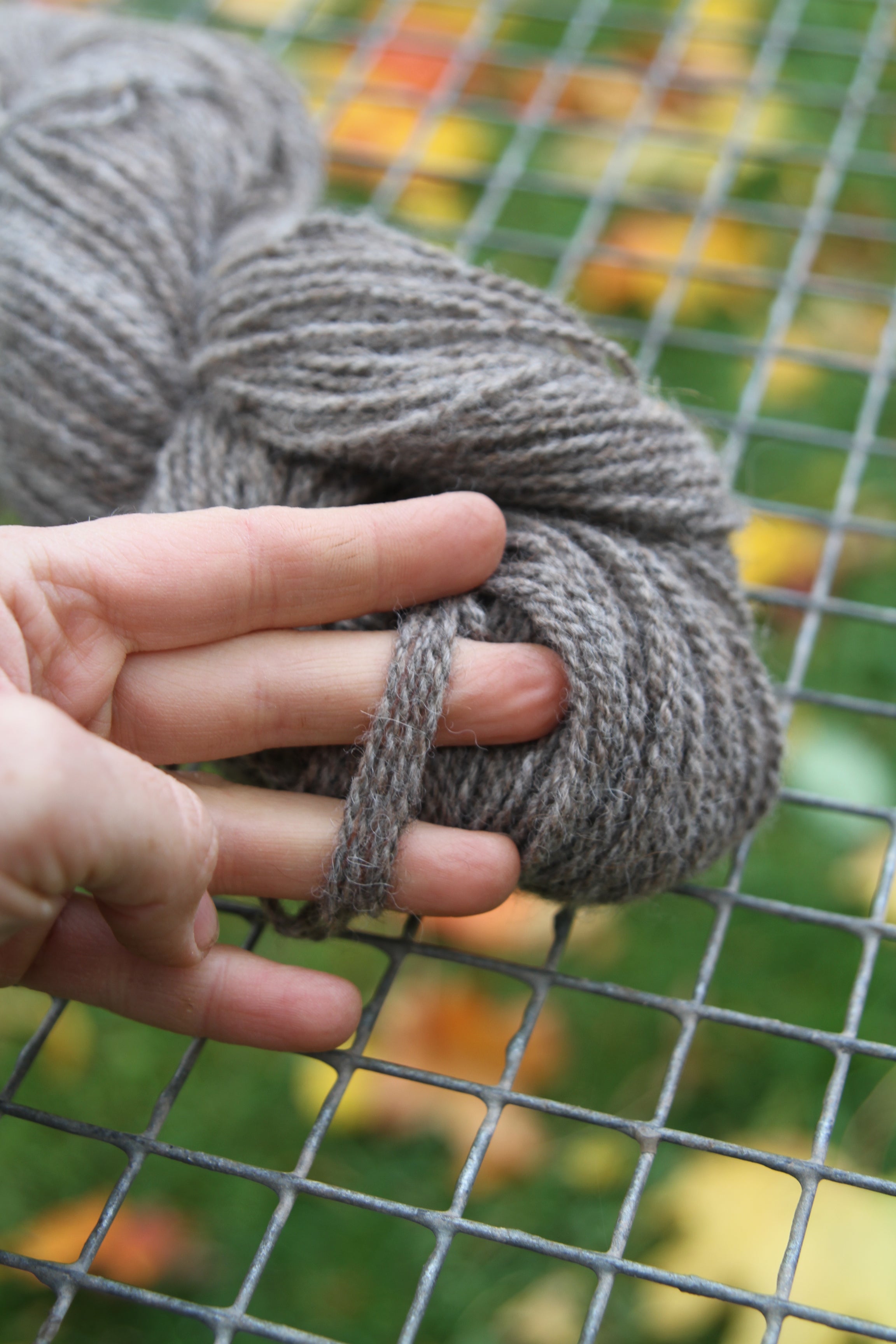 Pilkšvi alpakų vilnos siūlai - Nemuno alpakos