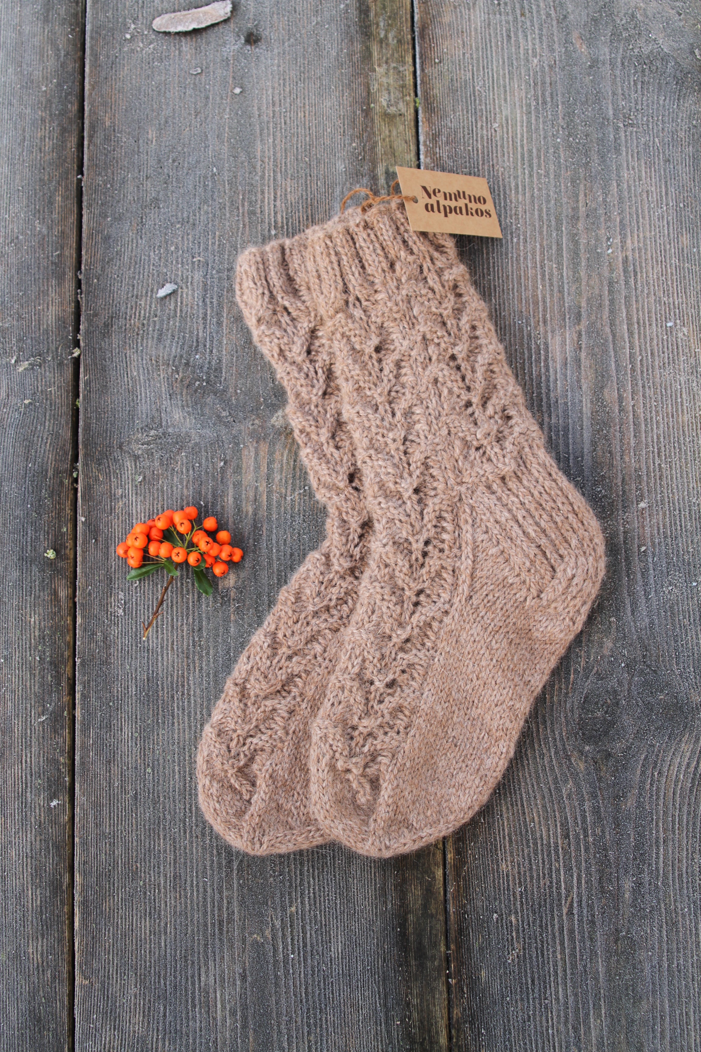 Mot. alpakų vilnos kojinės - 38