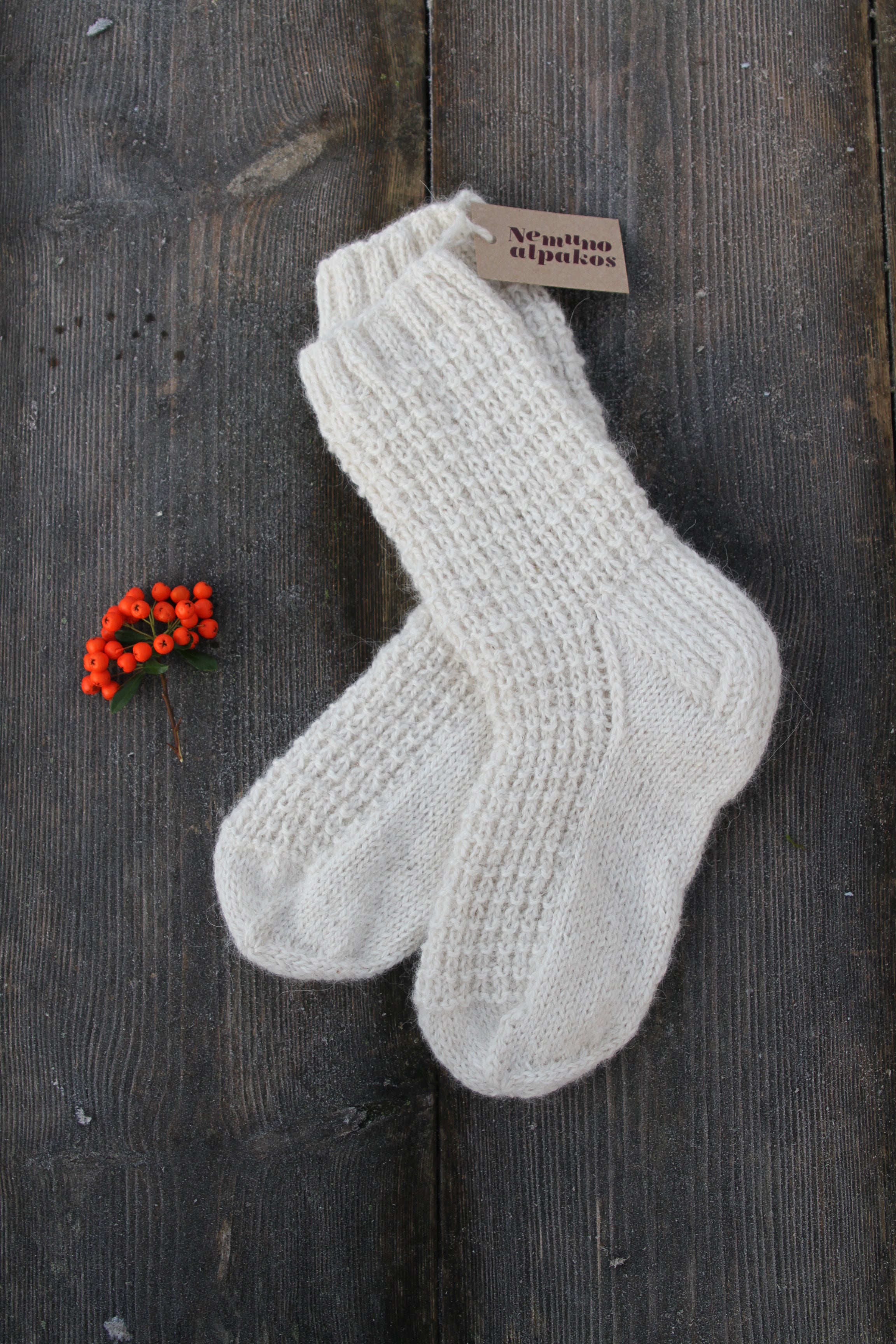 Mot. alpakų vilnos kojinės - 39